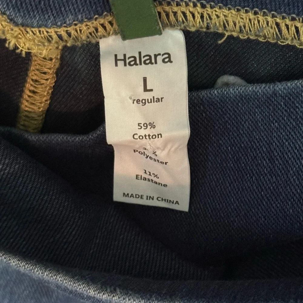 HALARA Dark Blue Flare Jeans Large